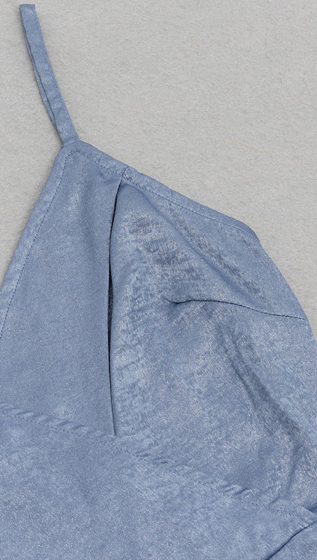 HAZEL GREY ASYMMETRICAL SHOULDER WIDE LEG JUMPSUIT