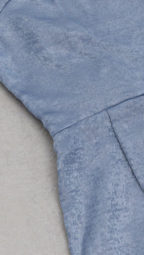 HAZEL GREY ASYMMETRICAL SHOULDER WIDE LEG JUMPSUIT