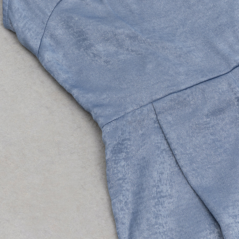 AIIZIE HAZEL GREY ASYMMETRICAL SHOULDER WIDE LEG JUMPSUIT - product image