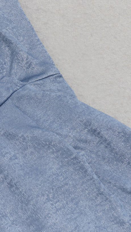 HAZEL GREY ASYMMETRICAL SHOULDER WIDE LEG JUMPSUIT