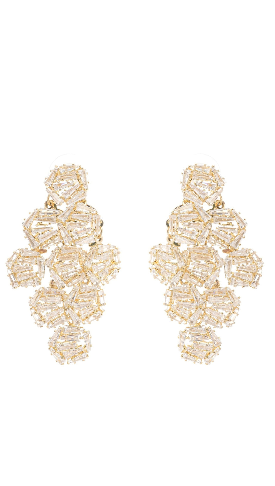 ARIANE GEOMETRIC CRYSTAL EARRINGS