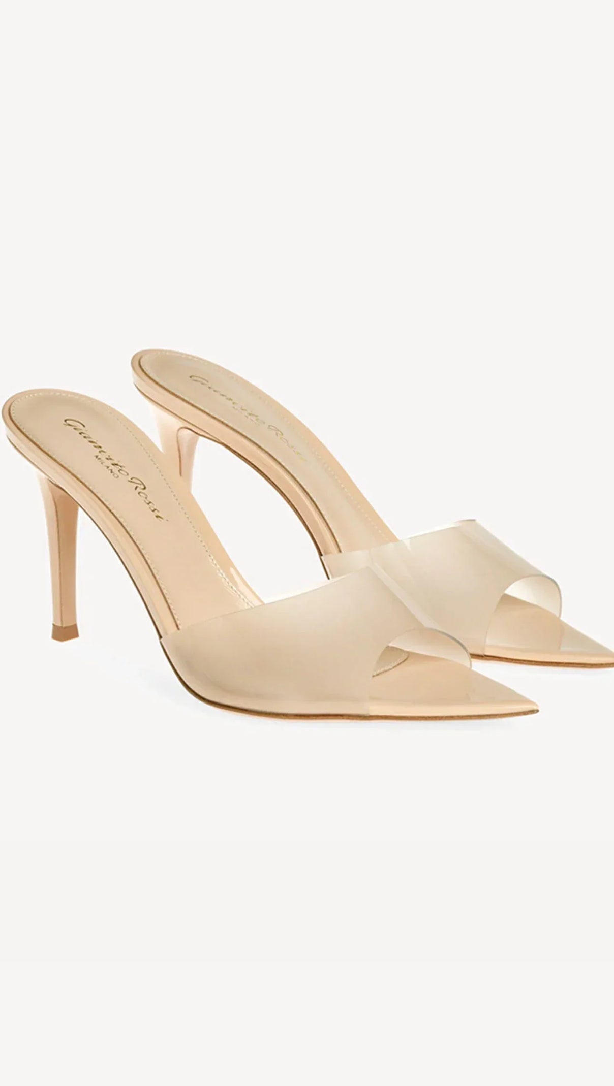 AIIZIE CAETLYN CLEAR MONOCHROME HEELS - product image