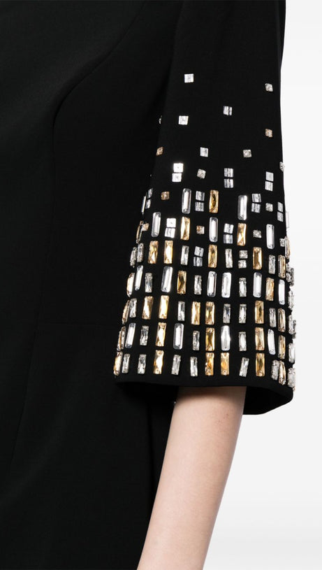 HIGHBALL QUEEN CRYSTAL-EMBELLISHED MIDI DRESS