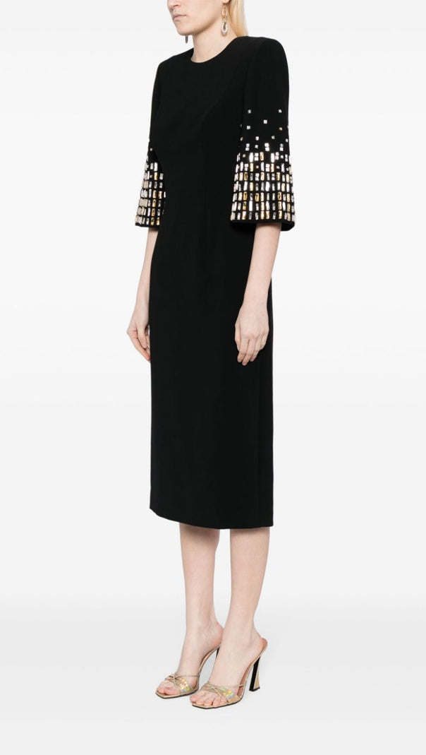 AIIZIE HIGHBALL QUEEN CRYSTAL-EMBELLISHED MIDI DRESS - product image