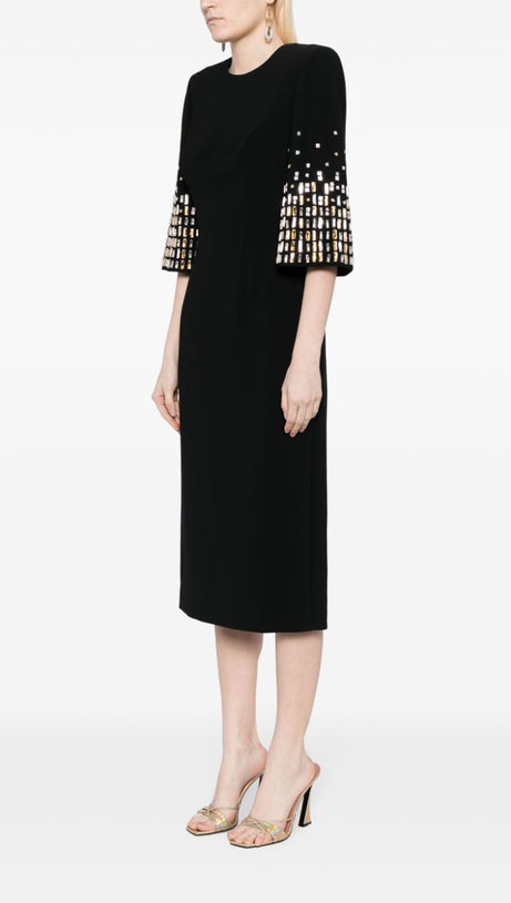 HIGHBALL QUEEN CRYSTAL-EMBELLISHED MIDI DRESS