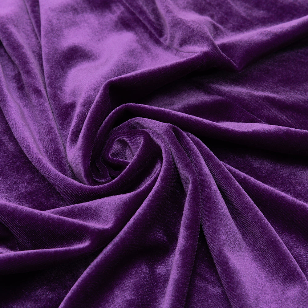 AIIZIE ONE SHOULDER SEQUIN-EMBELLISHED VELVET MAXI DRESS IN PURPLE - product image