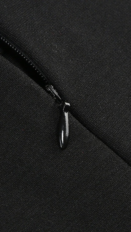 EUDORA 3D FLOWER OFF-SHOULDER MAXI DRESS IN BLACK