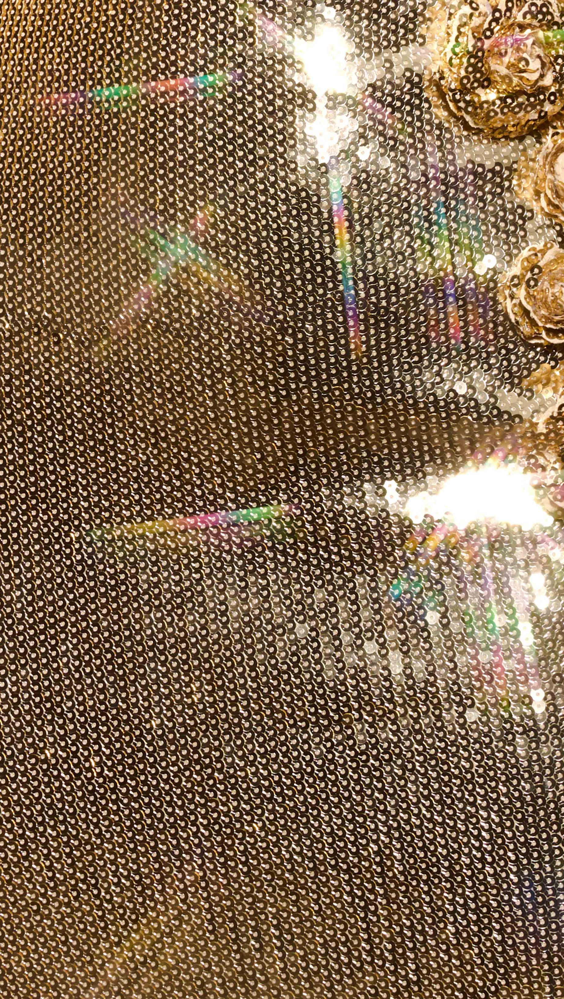 ALISA STRAPLESS SEQUIN ROSE MIDI DRESS IN GOLD