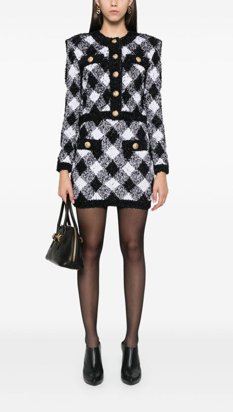 MINIGONNA IN TWEED A QUADRETTI