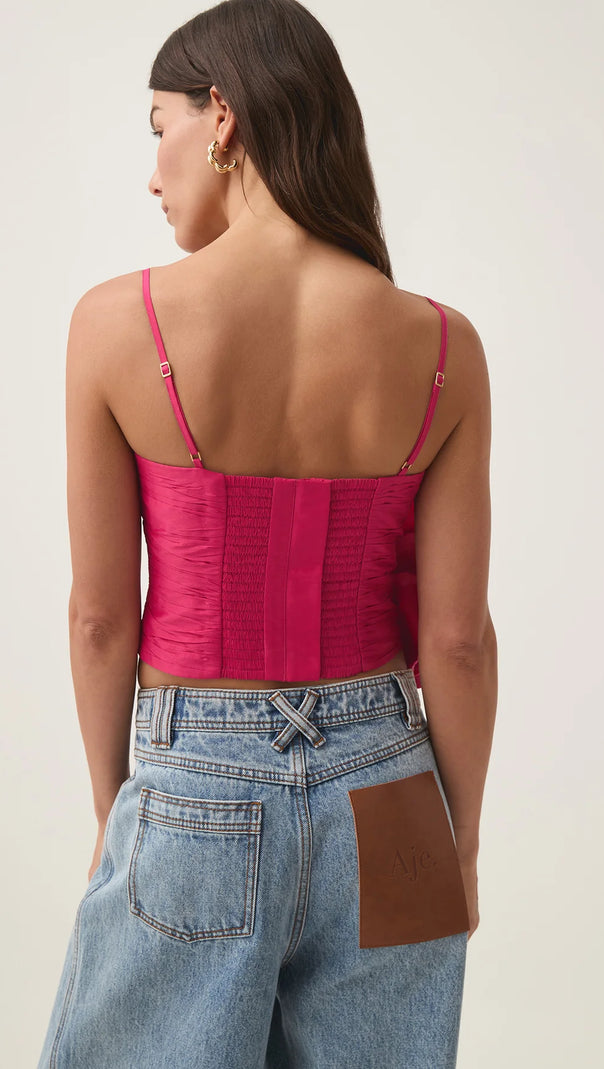 VERA POTION SPIRAL TOP IN RED