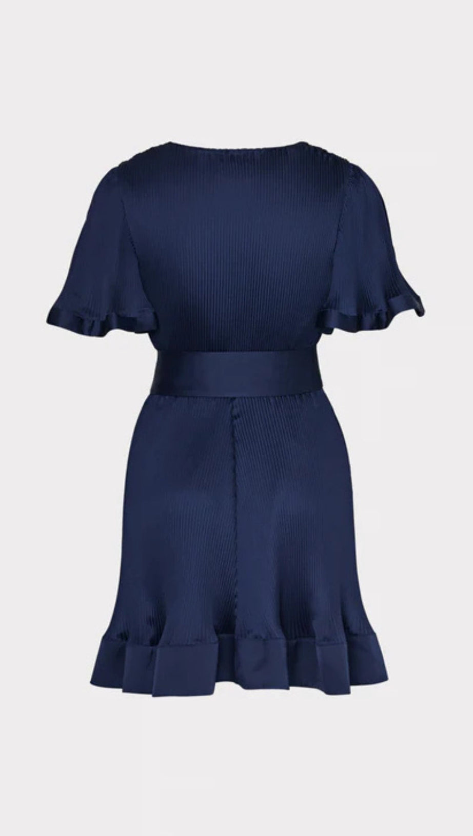 SATIN PLEATED MINI DRESS