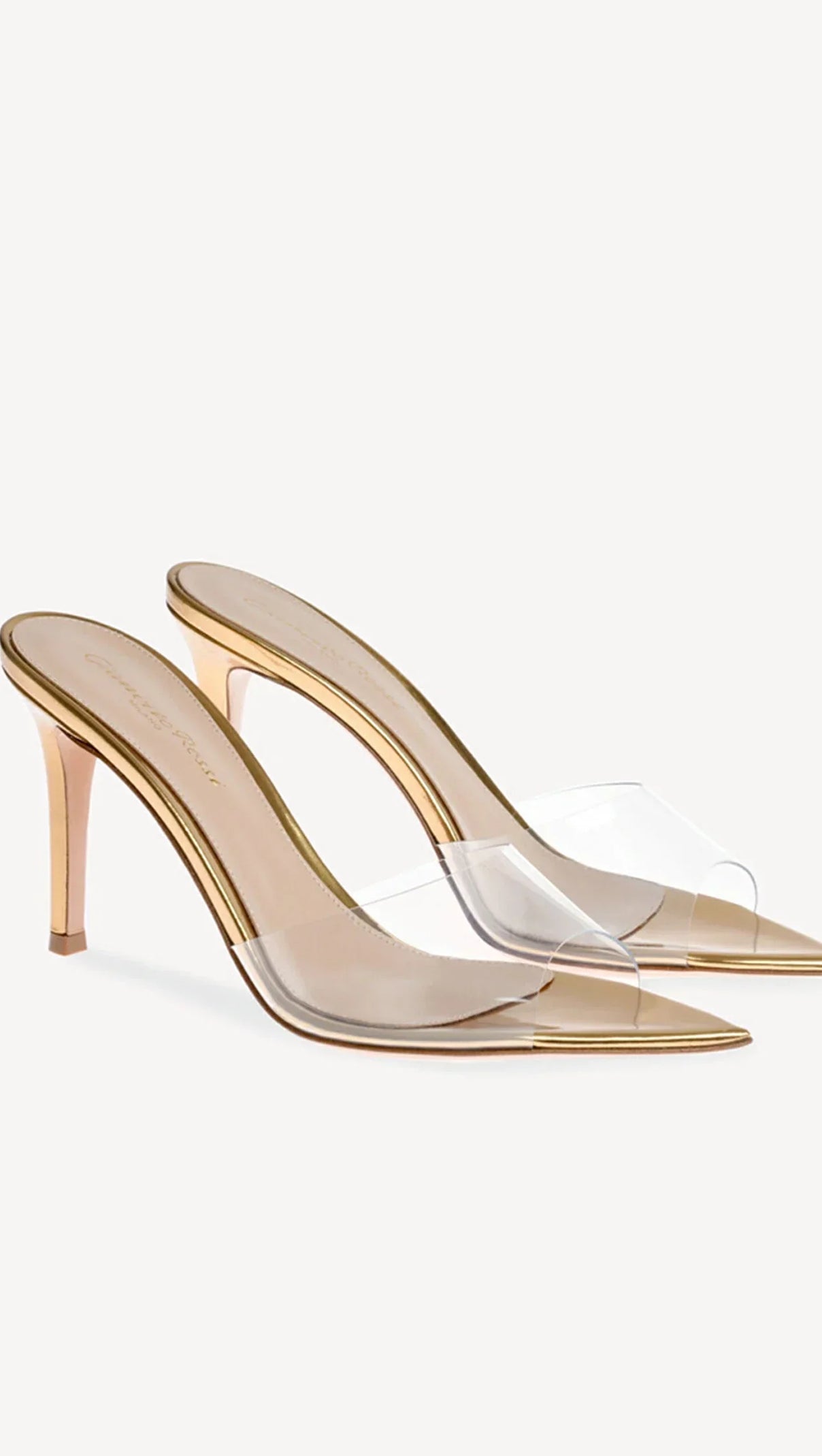 AIIZIE CAETLYN CLEAR MONOCHROME HEELS - product image