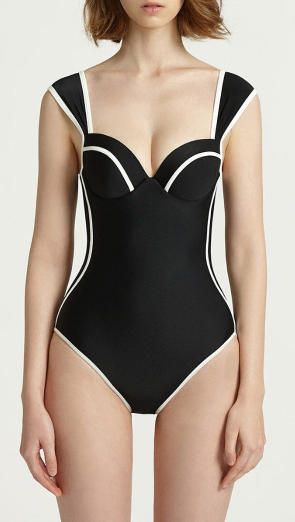 AIIZIE DARYA BLACK ONE-PIECE SWIMSUIT - product image