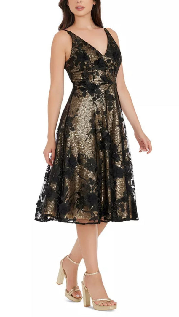 AIIZIE WOMEN'S SEQUIN AND LACE DRESS - product image