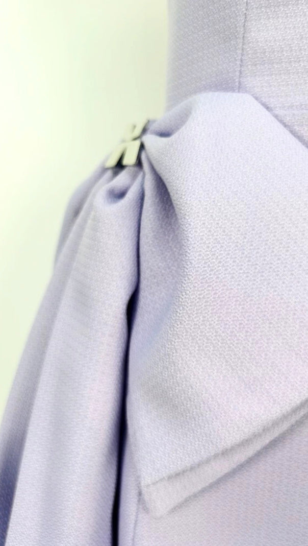 AIIZIE CANDANCE LILAC RHINESTONES SPAGHETTI STRAP MINI DRESS - product image