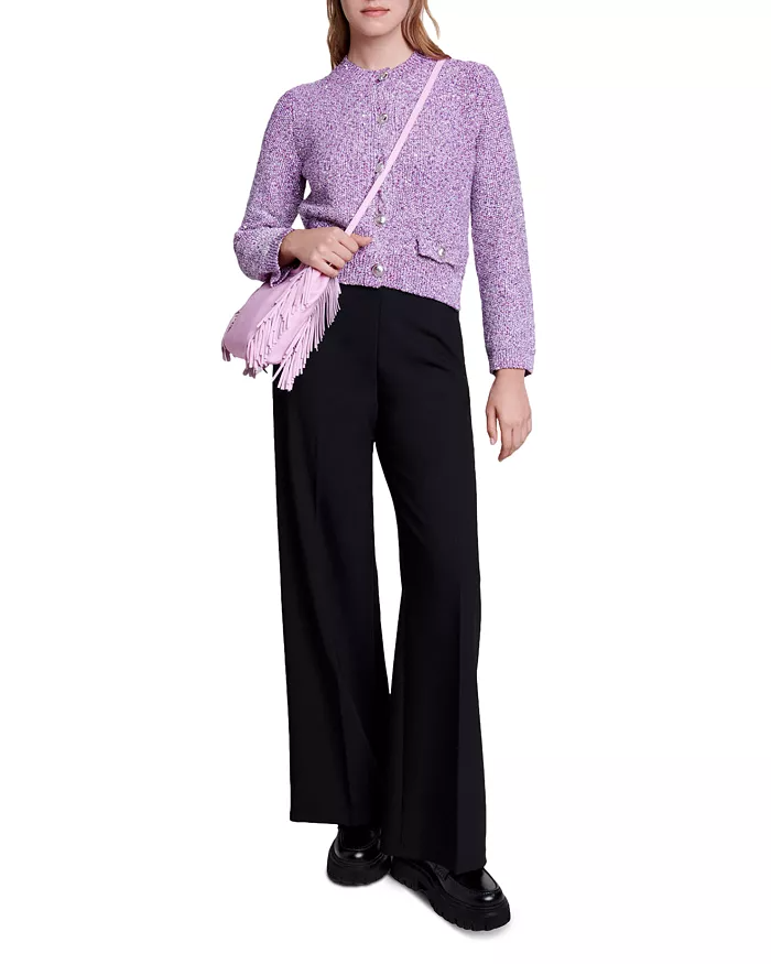AIIZIE MYPURPLE CARDIGAN IN FUCHSIA PINK - product image