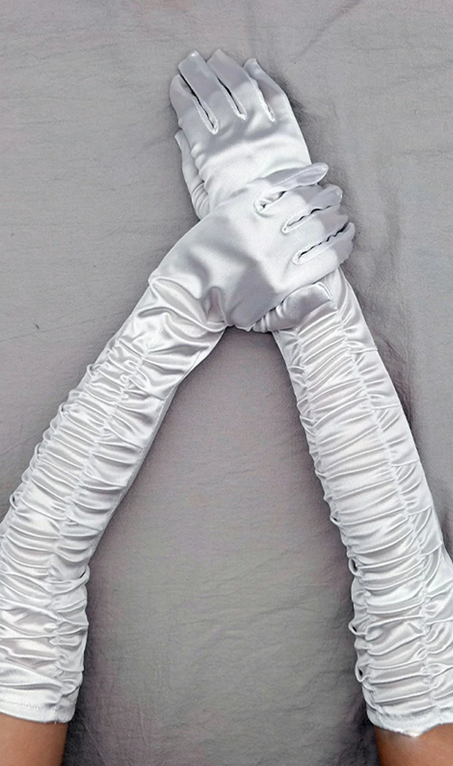 Rozeena Long Pleat Gloves