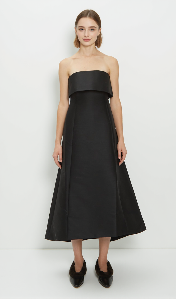 A-Line Wool Cotton & Wool Dress