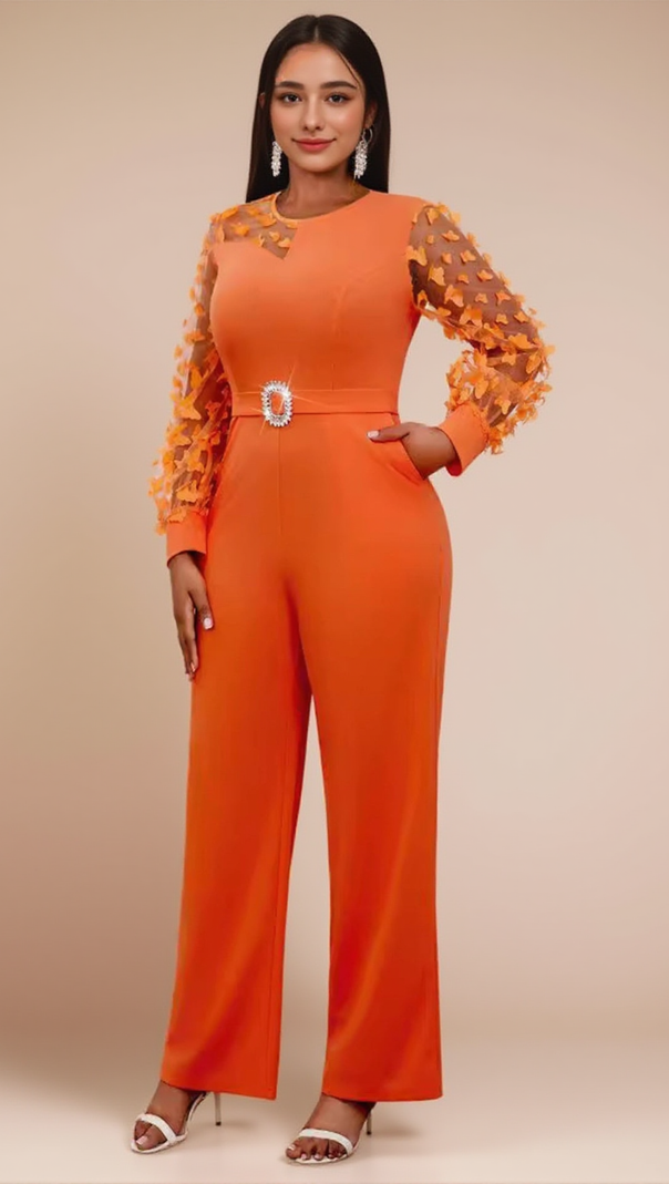 AIIZIE ANTONELLA LONG SLEEVE JUMPSUIT - product image