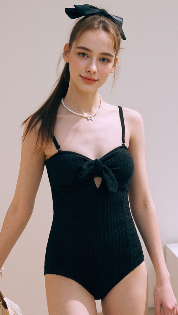 AIIZIE DYANNE KNOT ONE-PIECE SWIMSUIT - product image