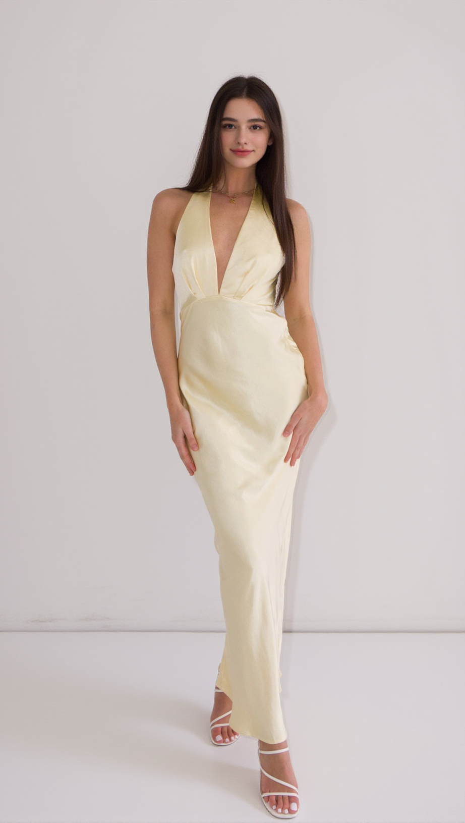 ABITO LUNGO JESSALYN - GIALLO