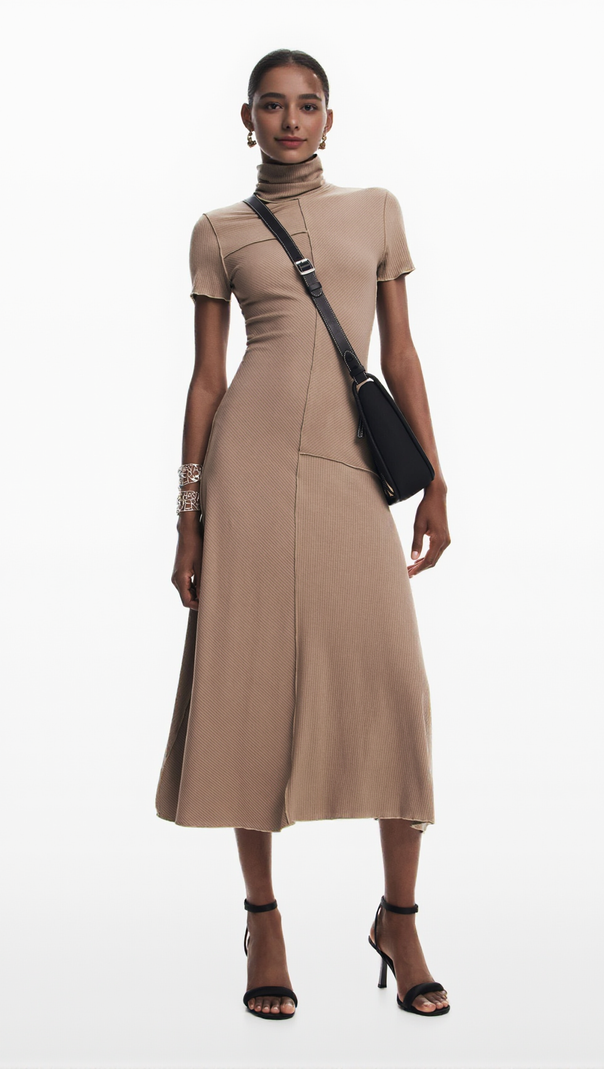 AIIZIE MIDI DRESS WITH HIGH NECK - product image