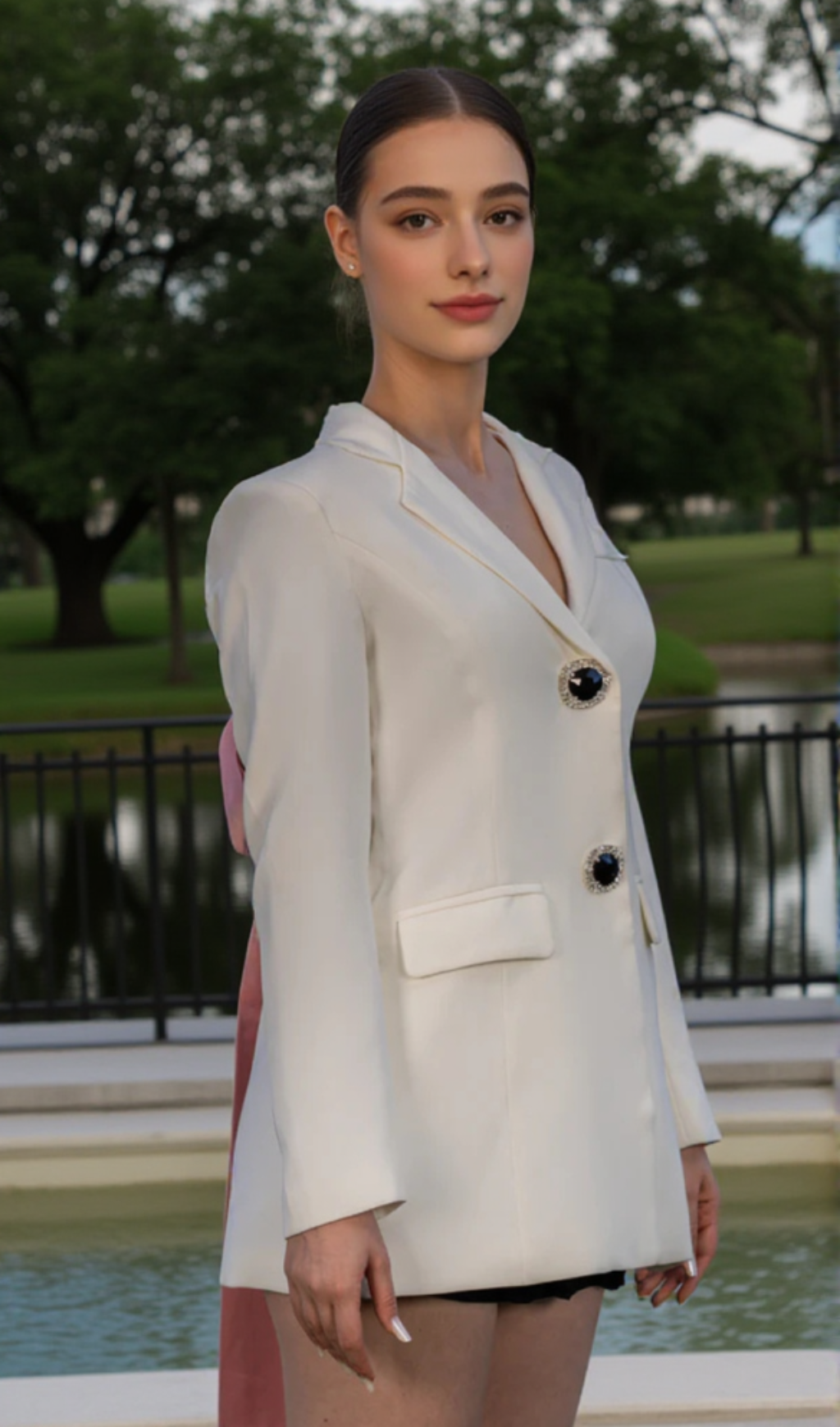 MASSIVE PINK RIBBON DIAMOND BLAZER