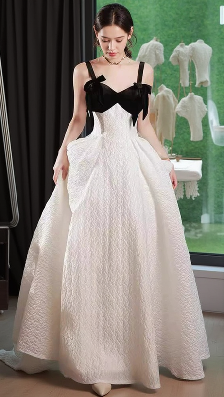 PATCHWORK MAXI DRESS IN WHITE