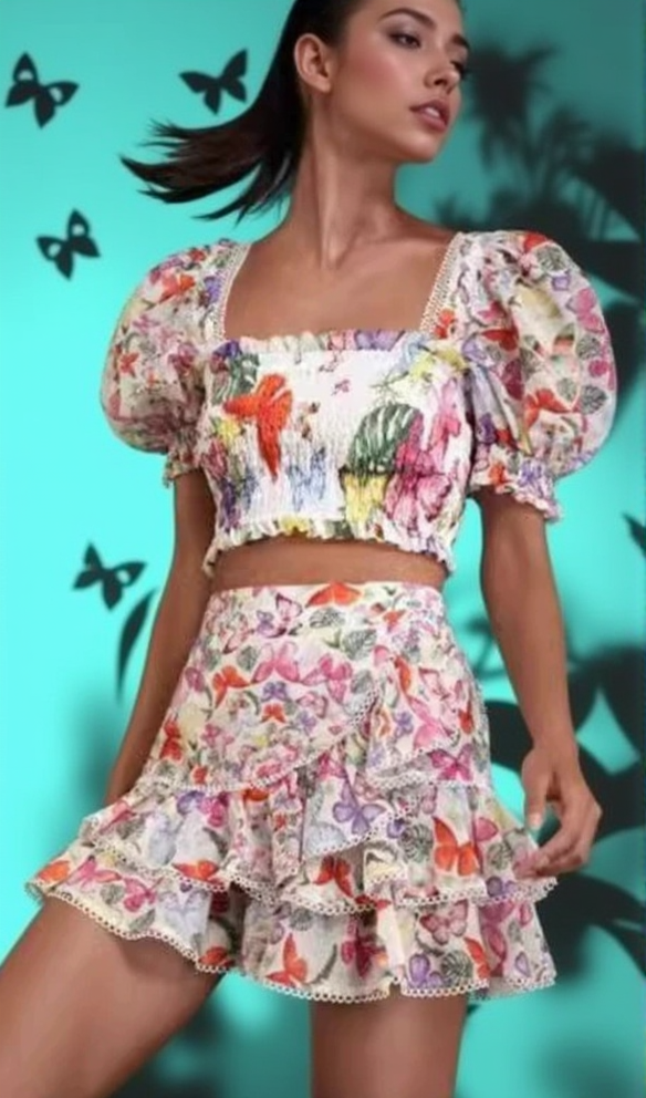 AMAYETA SHORT SKIRT SET