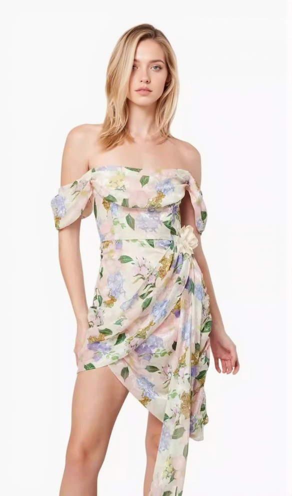 MINIKLEID „BELLADONNA“ MIT BLUMENPRINT