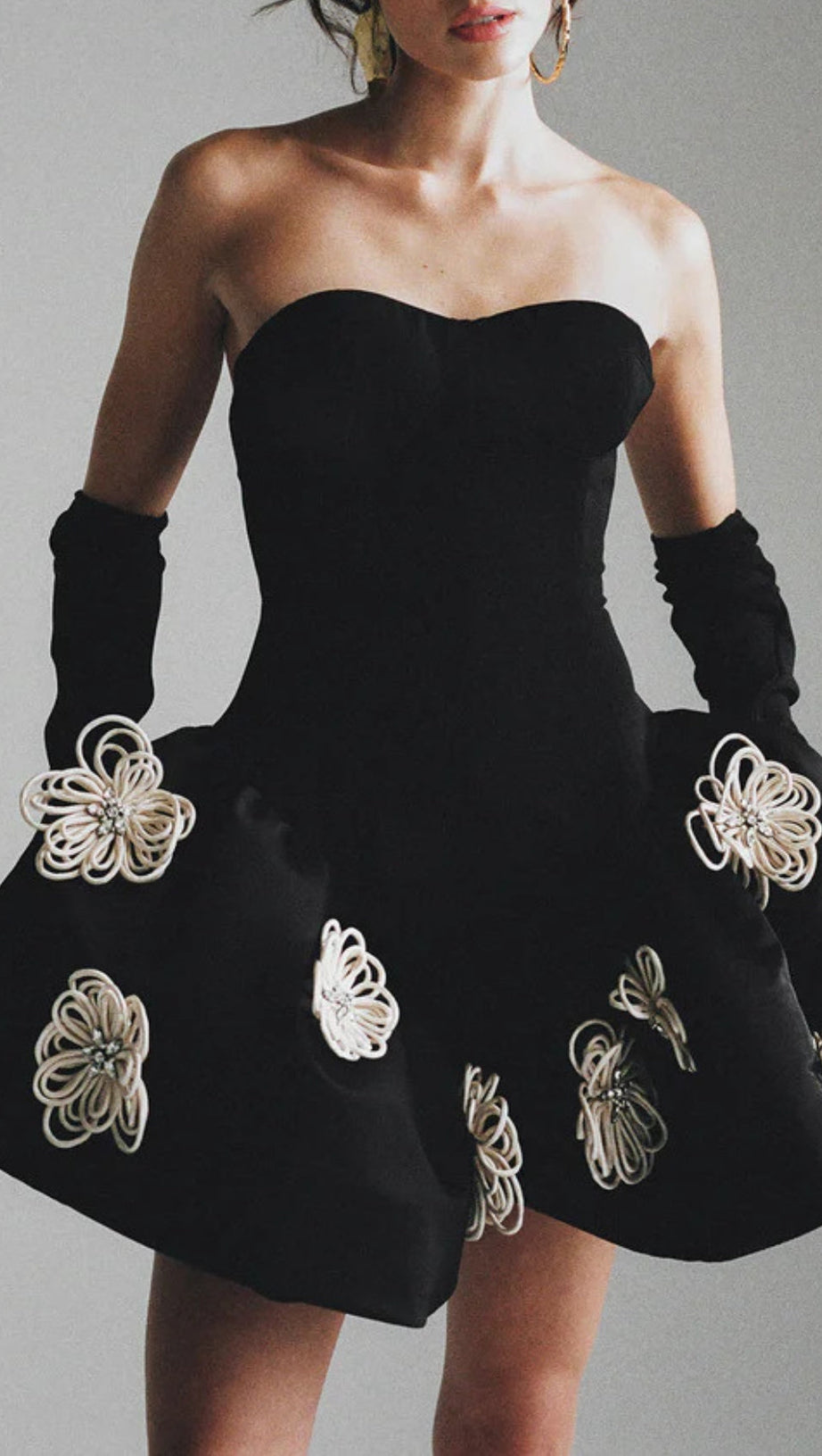 MINI-BANDAGEKLEID MIT BLUMEN