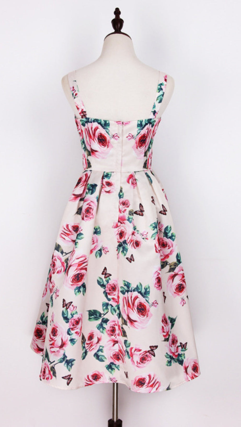 FLOWER PRINTED MIDI DRESS
