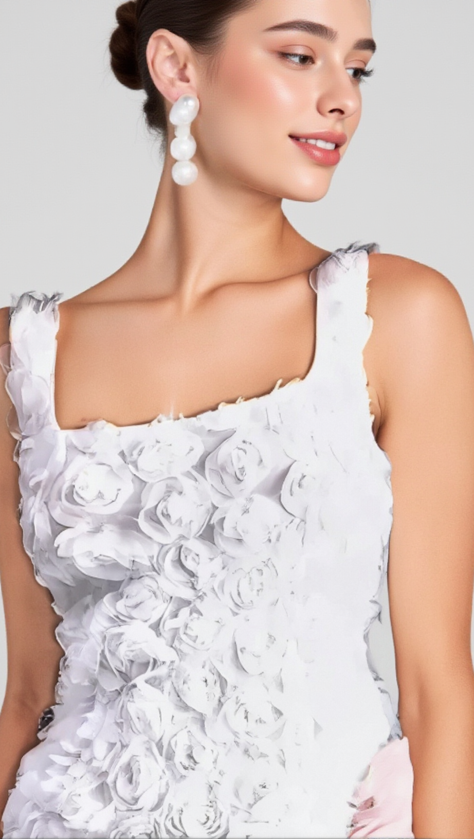 MINI ABITO A FIORI BIANCHI