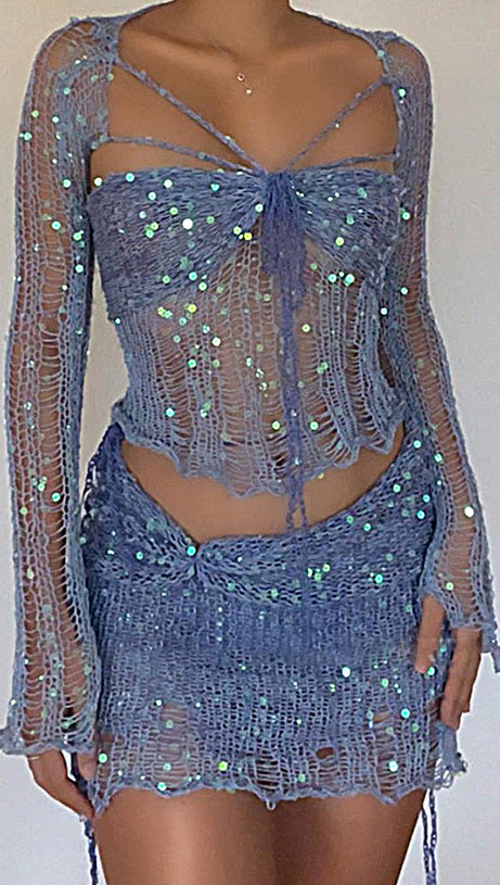 Danae Pailletten-Häkel-Set, 3-teilig