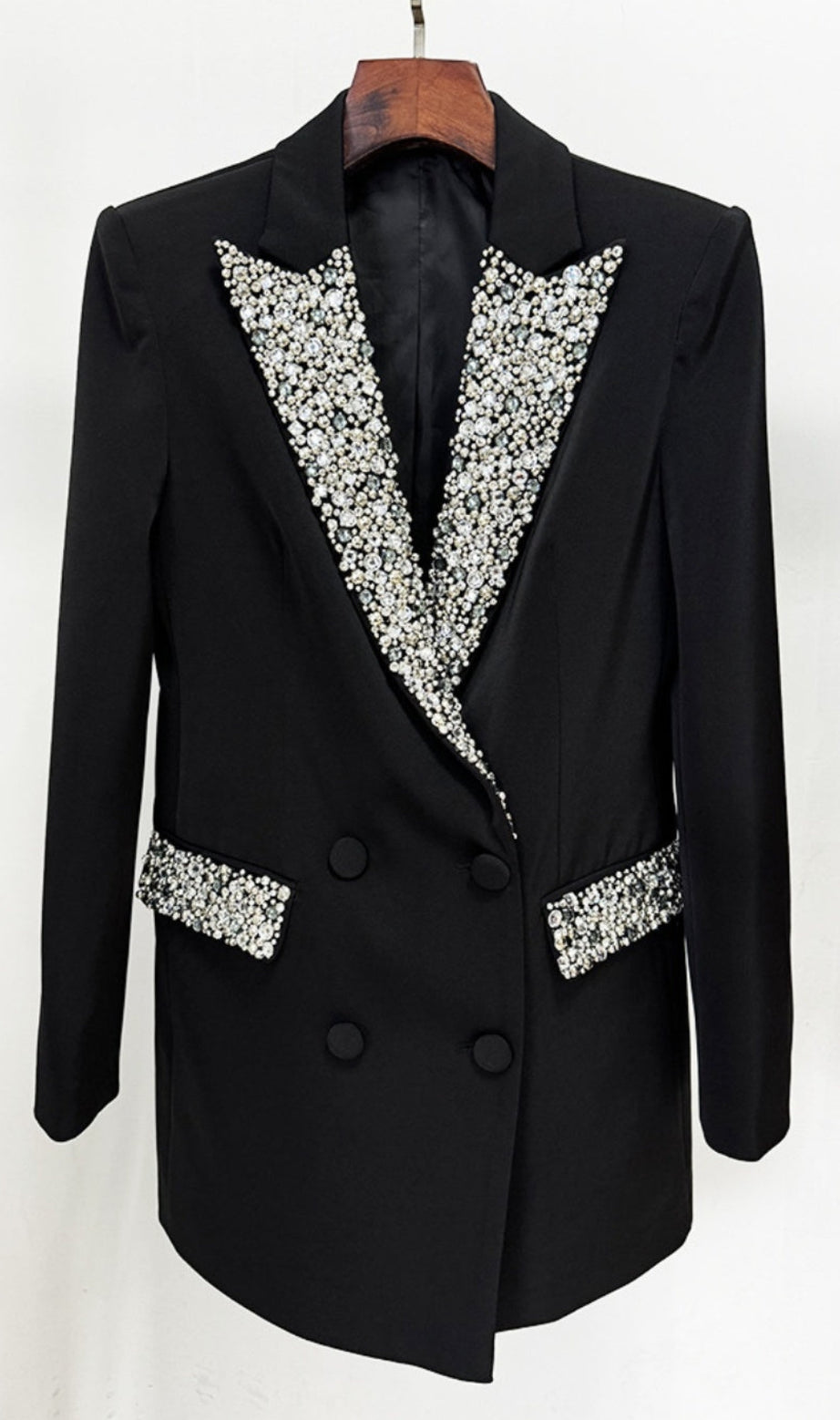 Abito blazer decorato con diamanti Brooklyn