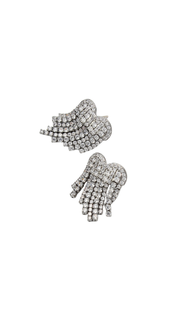 AIIZIE HEART TASSEL EARRINGS - product image