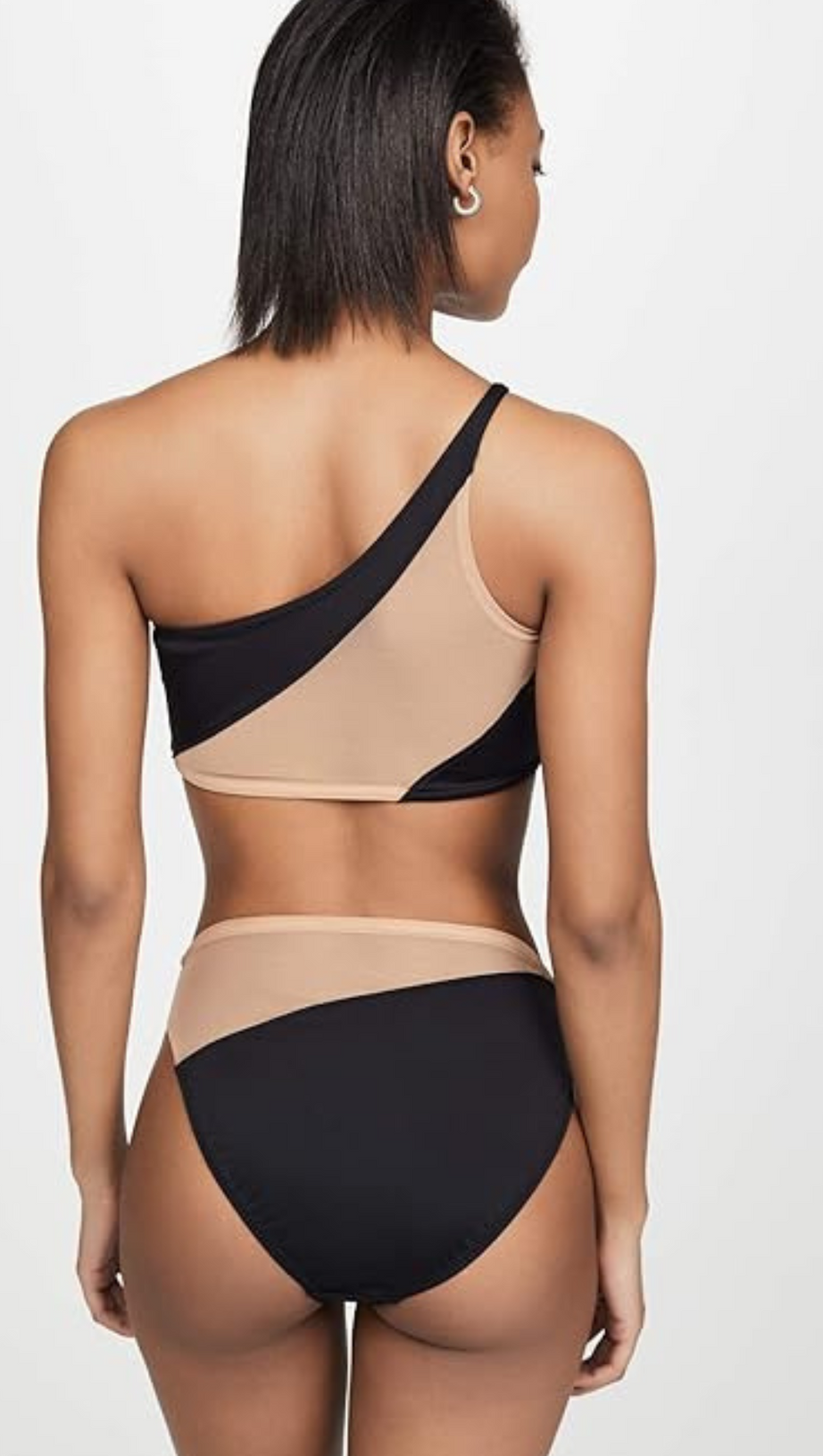 PATCHWORK MESH BIKINI TWO PIECE SET