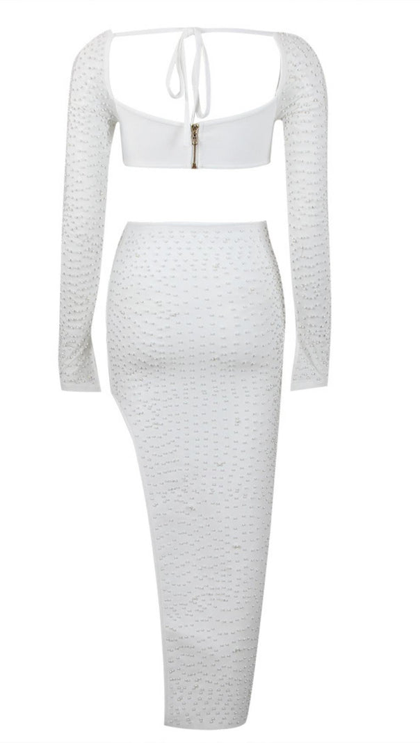 AIIZIE PEARL LONE SLEEVE TWO PIECE DRESS - product image