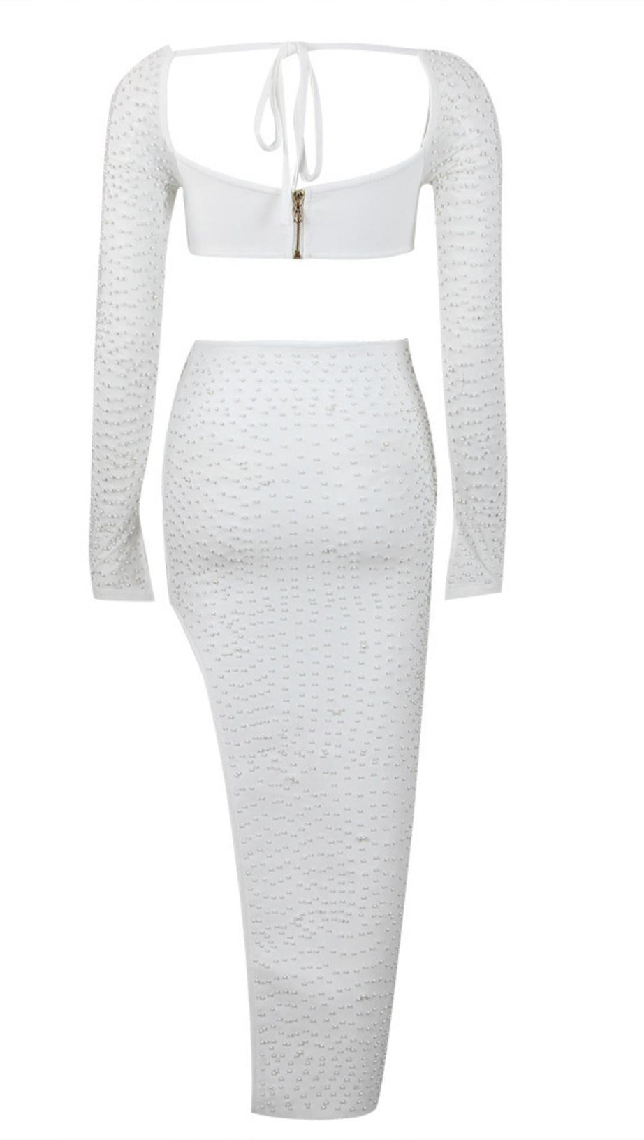 PEARL LONE SLEEVE TWO PIECE DRESS