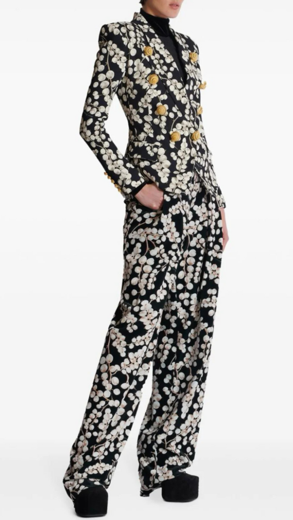 AIIZIE TRIPTI PRINTED BUTTONED BLAZER - product image