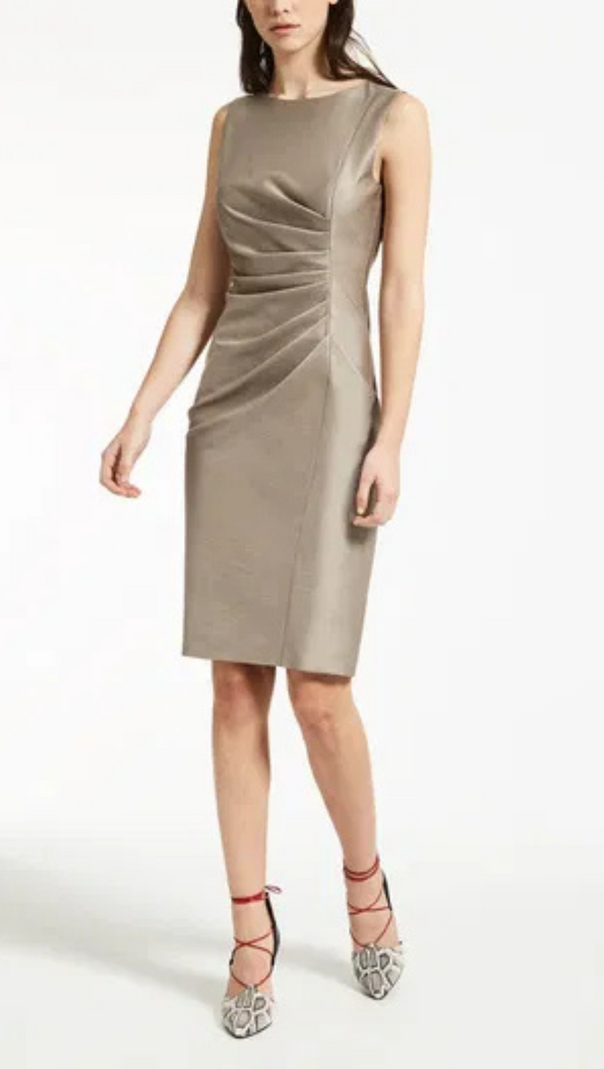 AIIZIE WOOL SILK RUCHED MINI DRESS - product image