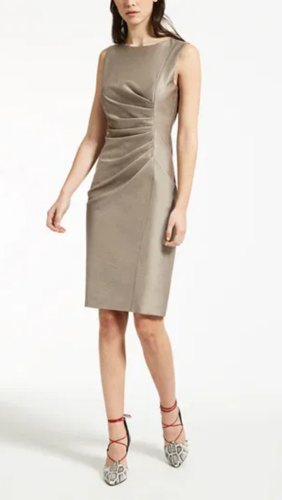 Gerüschtes Minikleid aus Wolle und Seide