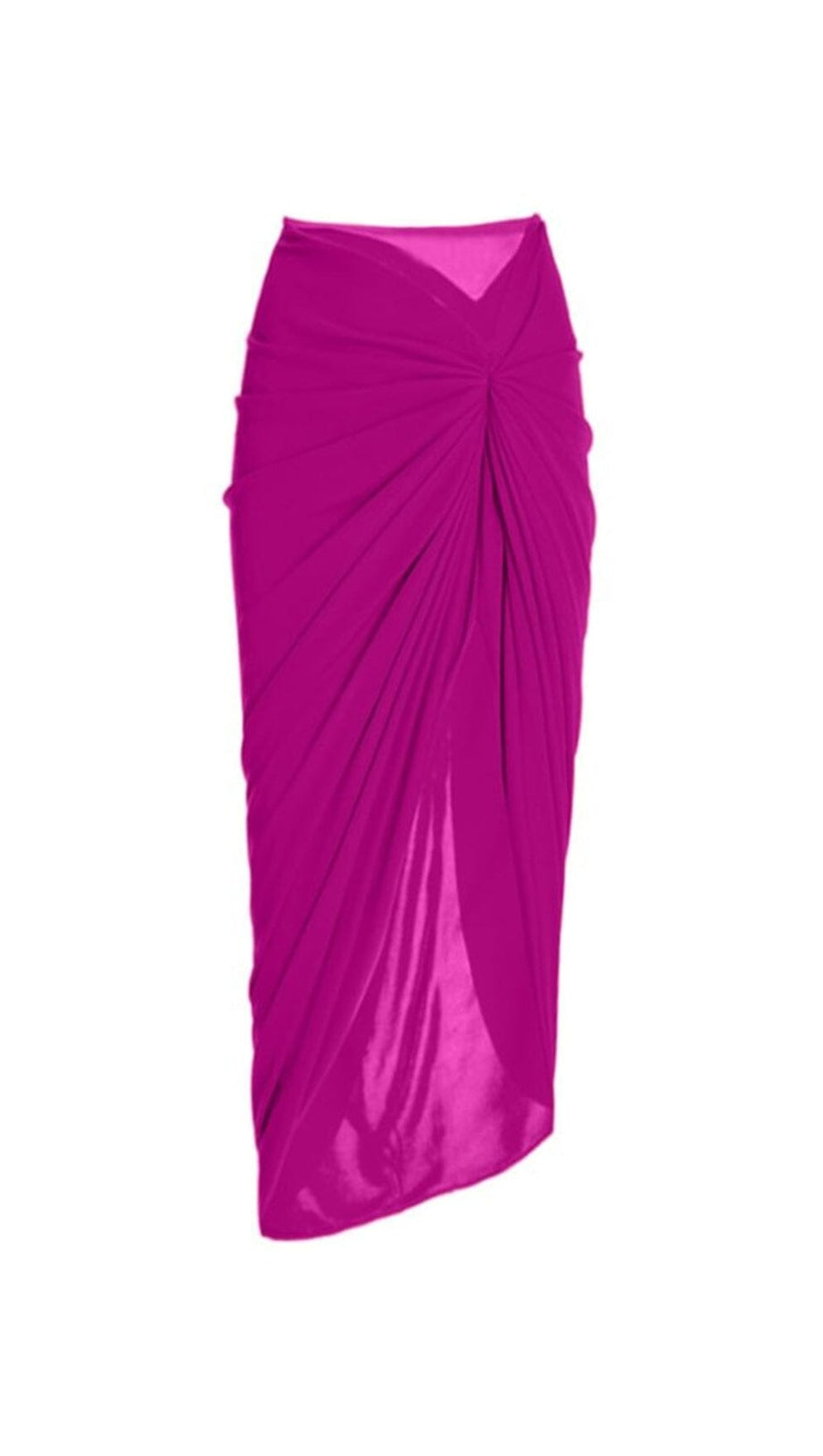 ONE SHOULDER RUFFLE COLOR BLOCK ONE PIECE SWIMSUIT AND SARONG