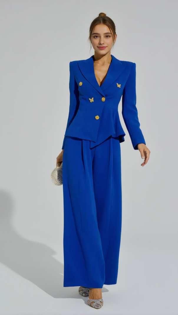 AIIZIE LEXI V-NECK LONG SLEEVES TWO-PIECES SET - product image