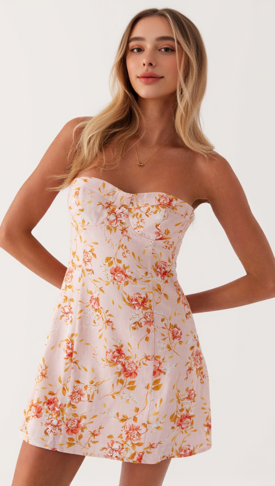 CALI STRAPLESS MINI DRESS