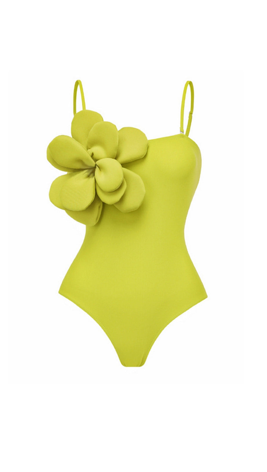 LIME FLOWER SWIMSUIT