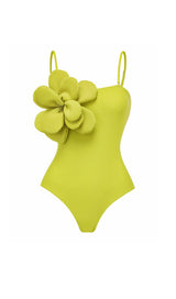 LIME FLOWER SWIMSUIT