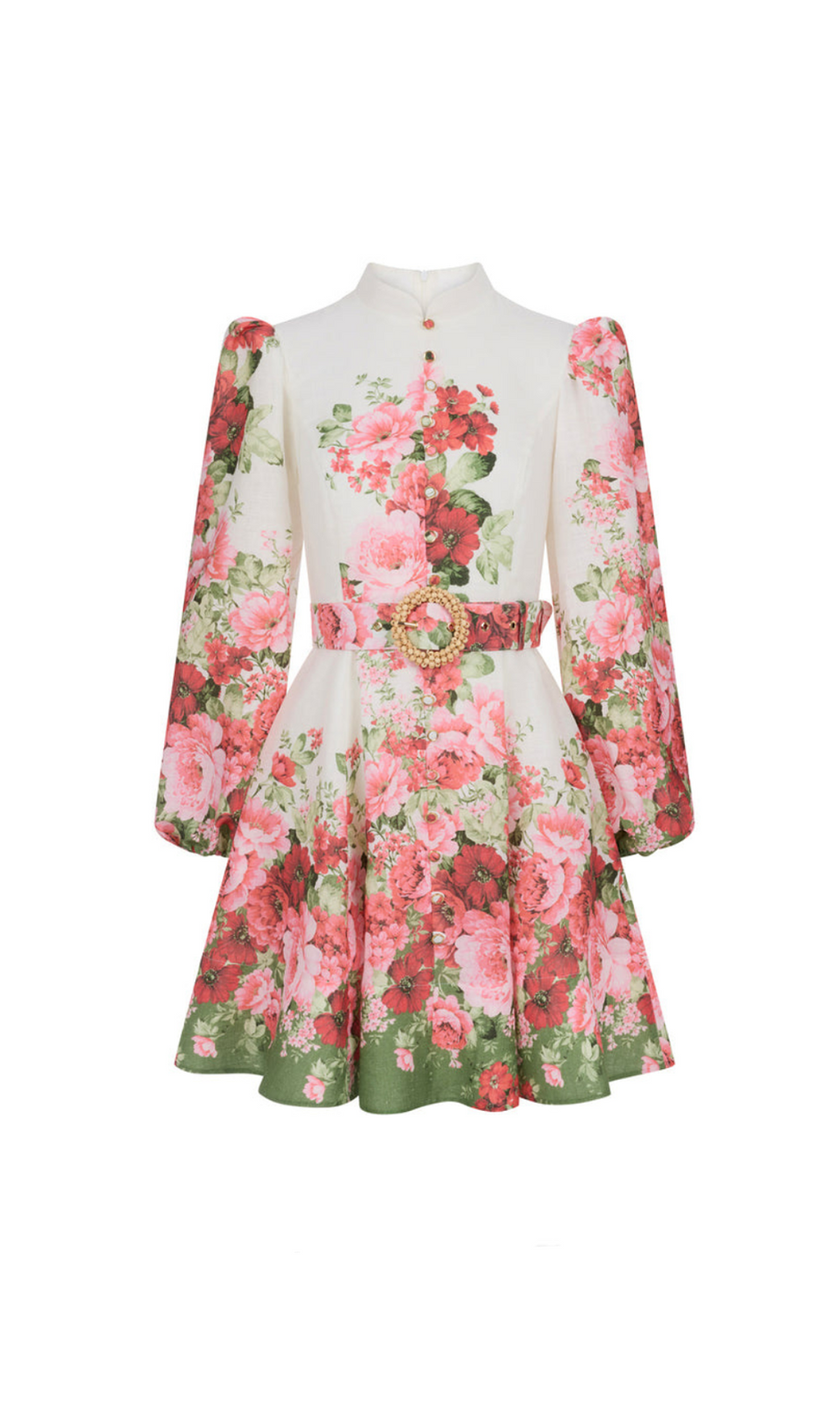 ISABELLA MINIKLEID MIT BLUMENMUSTER