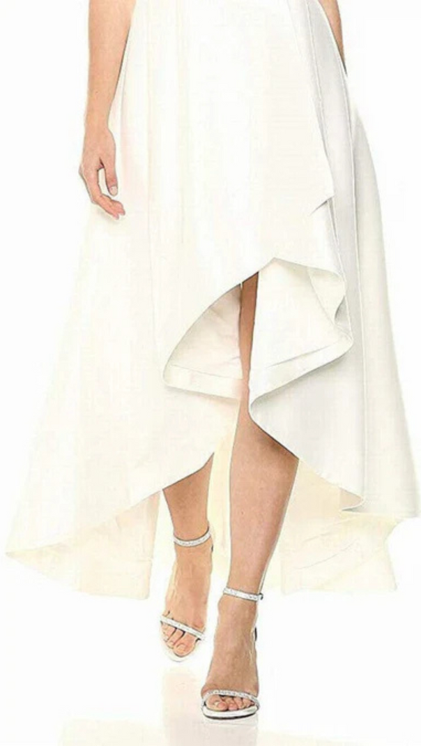 AIIZIE SLEEVELESS V-NECK MIDI DRESS IN BEIGE - product image