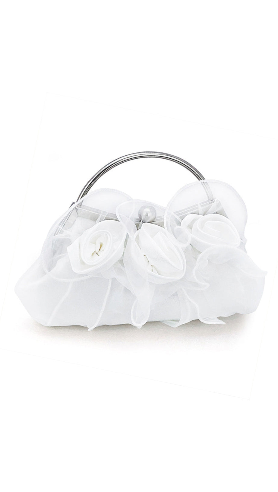 FLOWER EMBELLISHED CLUTCH